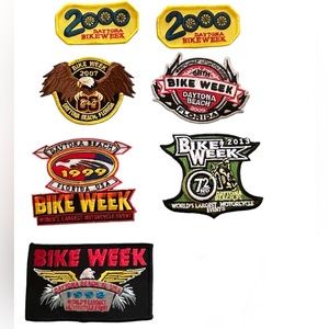 Lot of 7 Daytona Beach Bike Week Patches